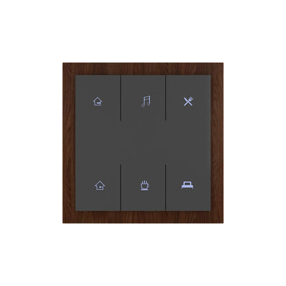 Luxury Smart Switches - Mahogany