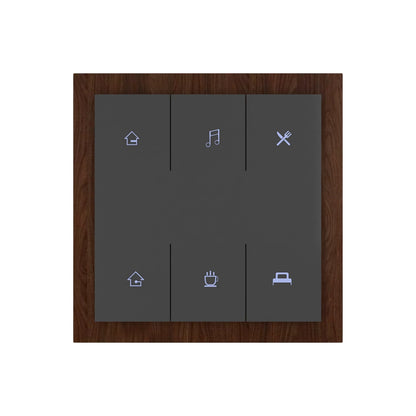 Luxury Smart Switches - Mahogany