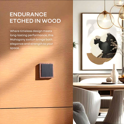 Luxury Smart Switches - Mahogany