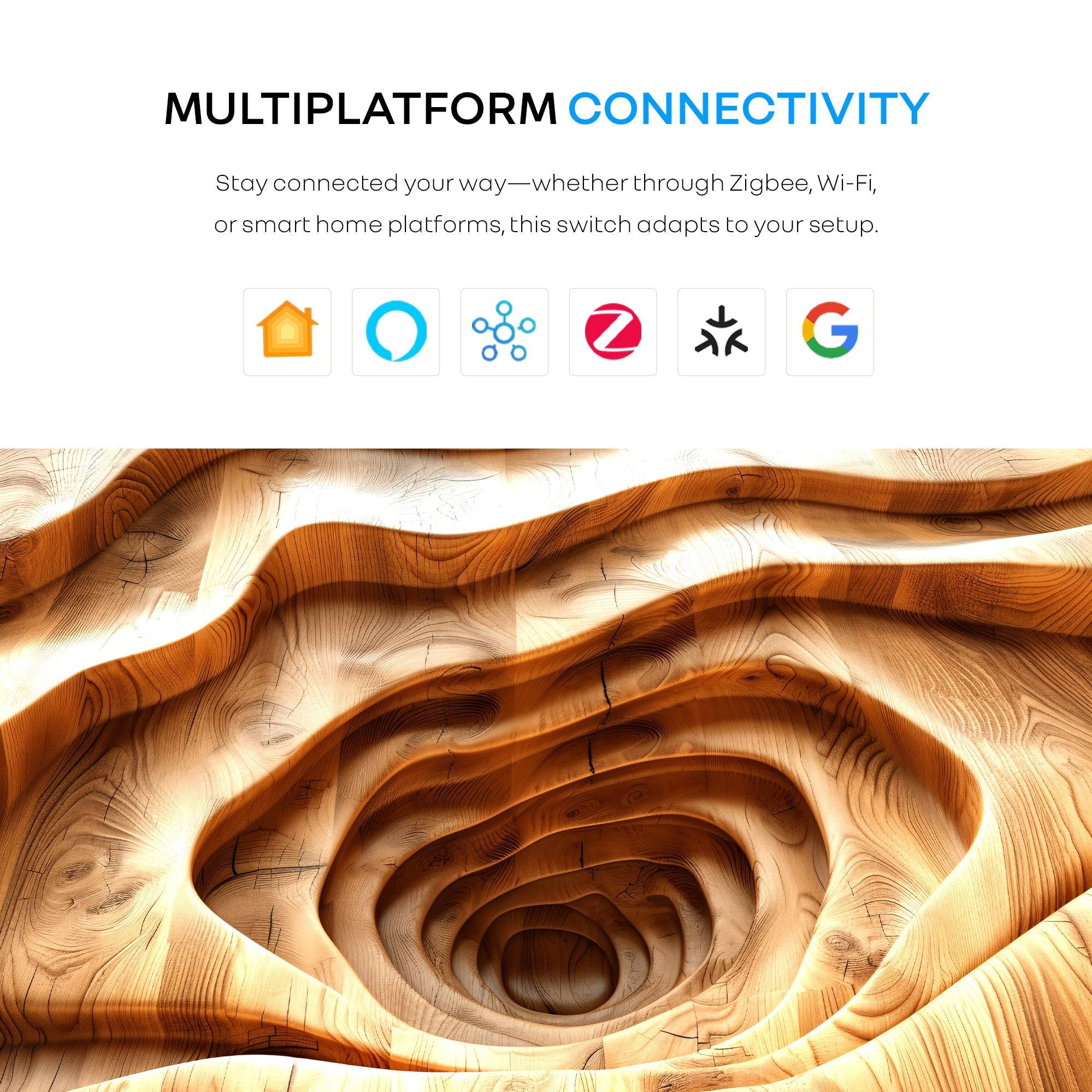 Luxury Smart Switches - Mahogany