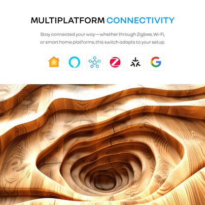 Luxury Smart Switches - Mahogany